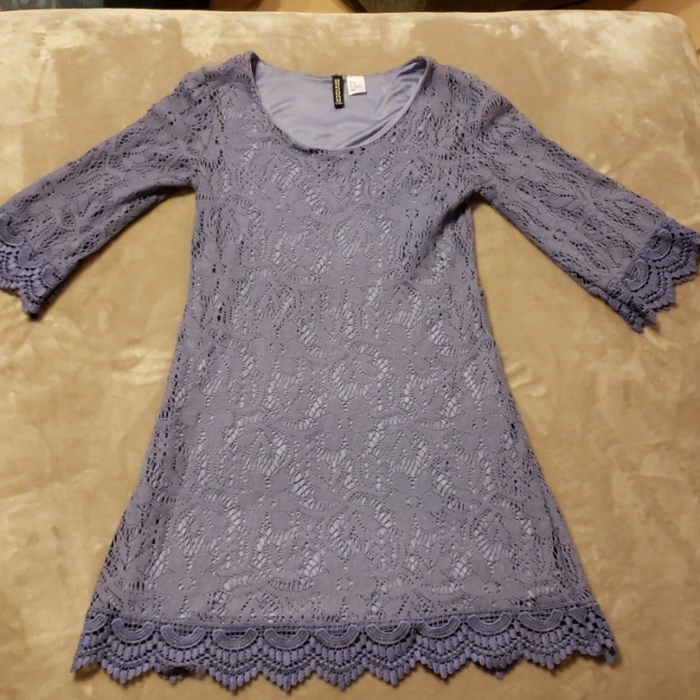 Lavendar Crochet Dress